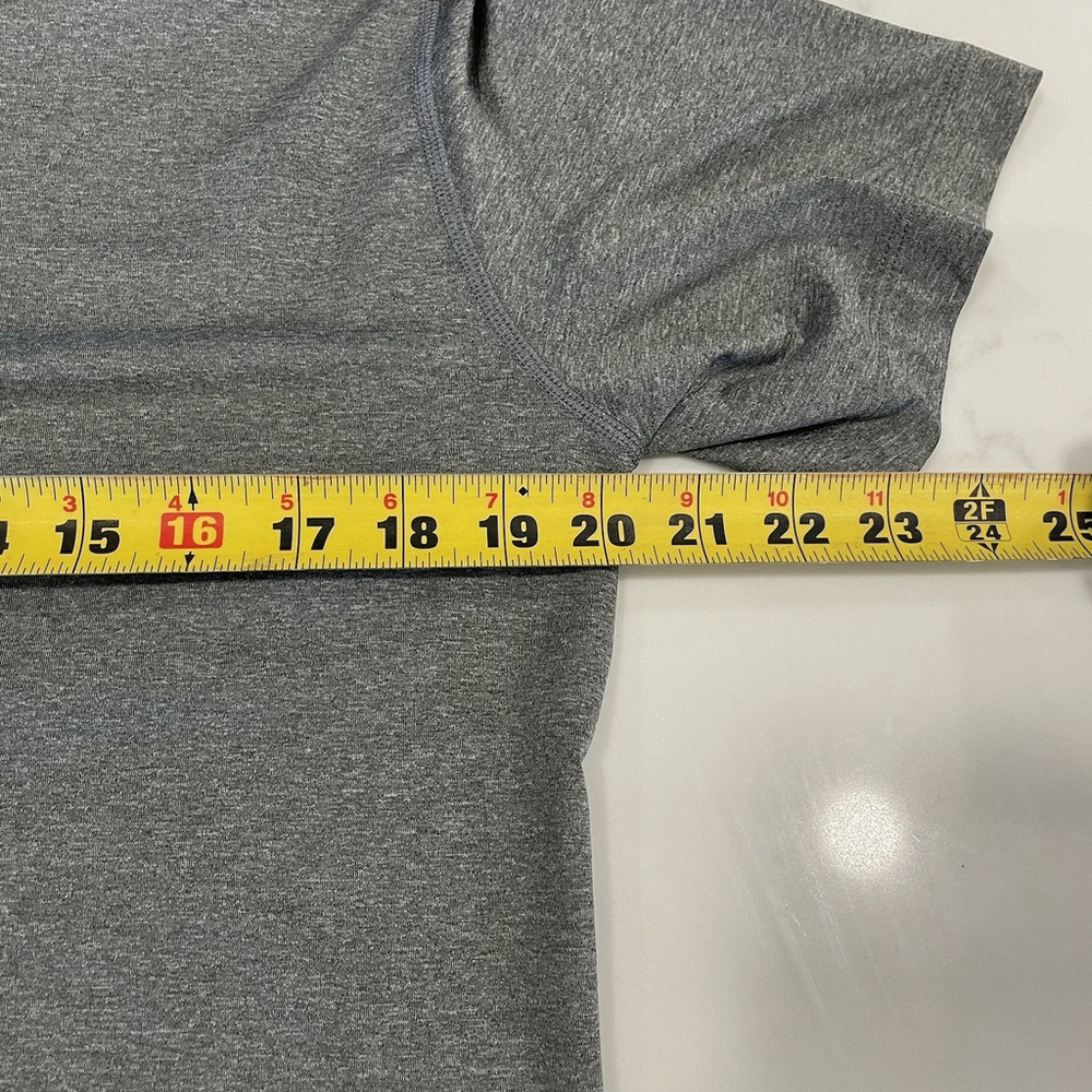Nike Pro Combat Dri-Fit Men Large Gray Shirt Wicking Crew Neck Gym Training - Picture 5 of 8